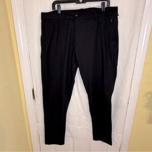 lululemon athletica Black Chinos with Smooth Matte Finish